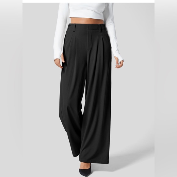 Halara High Waisted Wide Leg Waffle Work Pants - Picture 1 of 1